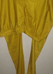 Golden Yellow Beautiful Anarkali Set