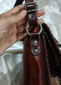 Vintage Leather Crossbody Bag