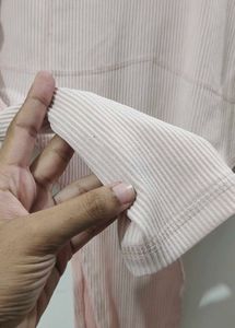 h&amp;m Ribbed Bodysuit Top