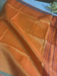 Orange Ethnic ponadai shawl