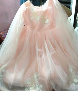 Fluffy Butterfly Long Frock