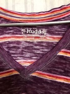 Mudd Purple Short Sleeve T Shirt