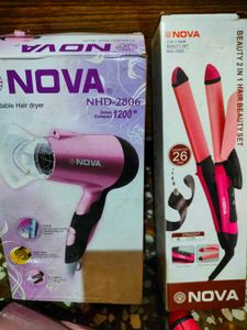 Nova Hair Dryer &amp; Straightener Set