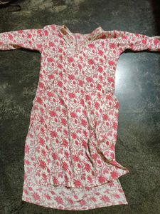 Floral Print Cotton Kurta