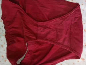 Red Cotton Panty