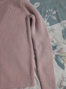 Pink Turtleneck Sweater