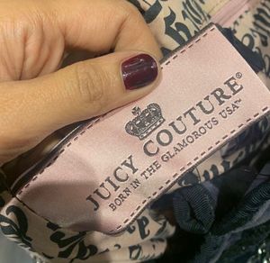 Juicy Couture Velour Sequinned Hobo Bag