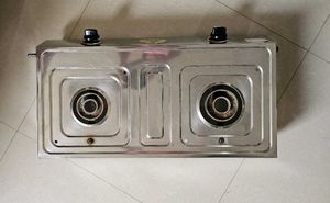 Gas Stove 2 Burner Steel Bajaj