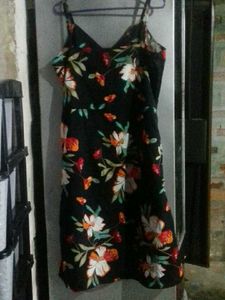 Floral Print Button-Down Dress