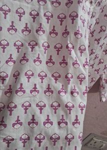 White Printed Kurti