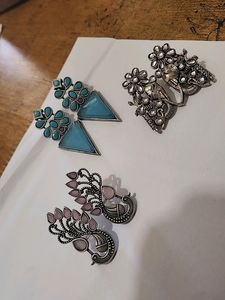 Combination Of 3 Beautiful Earring Sets