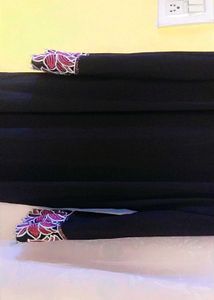 Elegant Embroidered Cuff Abaya