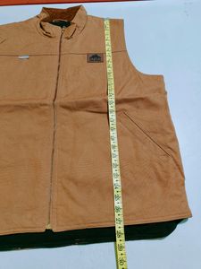 Vintage Old Mill Vest Men XL Brown Canvas Jacket