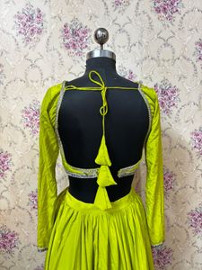 Lime Green Lehenga Set