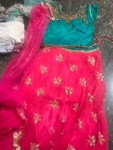 Pink Embellished Lehenga Choli