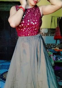 skirt and top