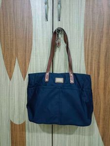 Calvin Klein Navy Blue Tote Bag