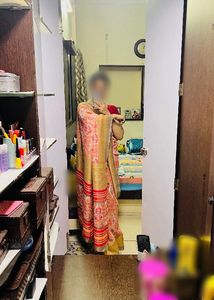 Beautiful cotton Linen saree without blouse