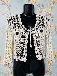 Y2k Crochet Cardigan