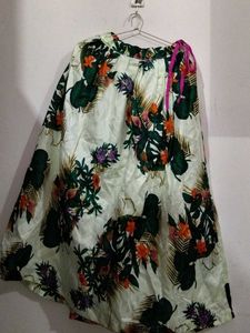 Floral Print Ethnic Skirt