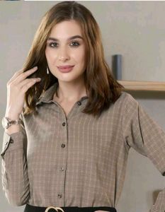 Classic Beige Button-Down Shirt