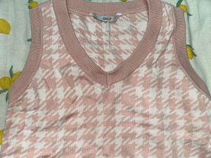 Pink Sweater Vest top