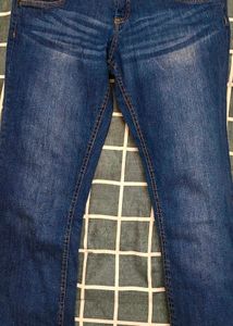 Men Dark Blue Cotton Comfort Fit Regular Length