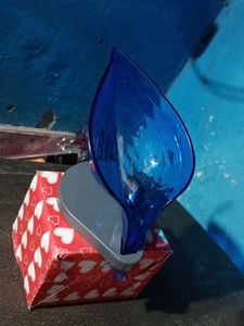 Blue Leaf Soap Dish