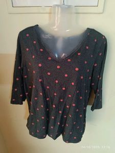 xl Polka Dot Top