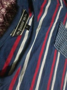 Dark Blue Pure Cotton Women Tshirt 👕