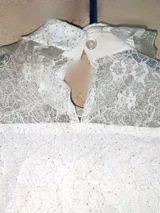 Girls Partywear Lace Top Layered White