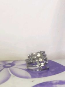 Silver Spiral Statement Ring