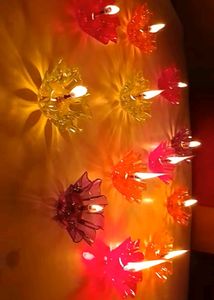 100% New Water Sencer Colorful Diya for Diwali