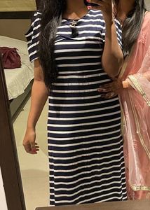 Western Midi Blue Color Dress