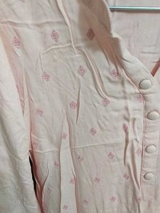 Pink Diamond Pattern Tunic Dress