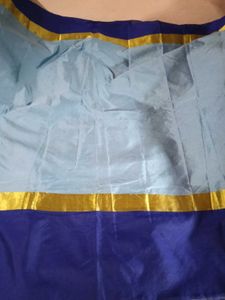 Brand New Cotton Silk Saree With Lace Border