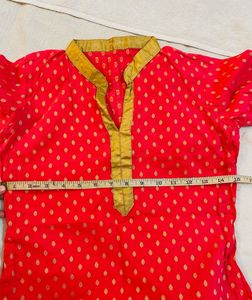 PARTYWEAR PINK KURTA FOR WOMEN