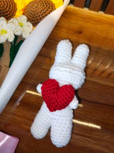 Crochet Bunny Keychain 🐰💕