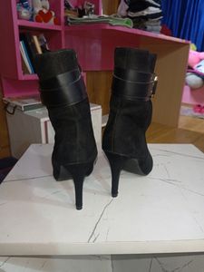 Black Suede Ankle Boots