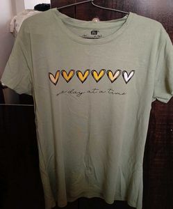 Cute Olive Green Graphic Tee