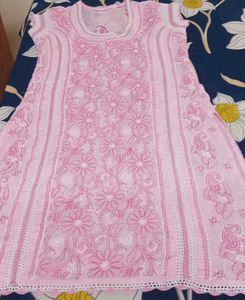 Set Of Pink Embroidered Kurtas