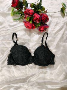 Black Lace Bra