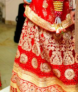 Red Bridal Lehanga Full Set- Heavy Work