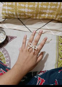 Bow Earrings And Ring