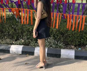 Sparkly Navy Bodycon Mini Dress