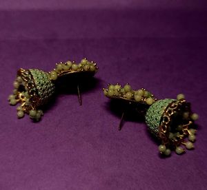 🌸 Meher Mint Jhumkas 🌸