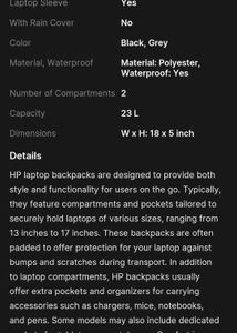 HP Original Laptop Bag In New Condition
