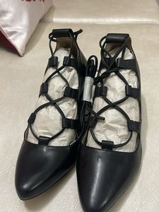 Lace-Up Pointed Toe Heels