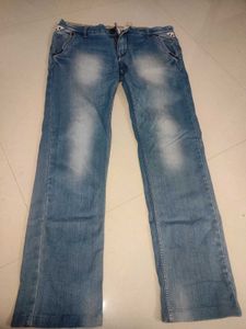 34 Size Faded Jeans