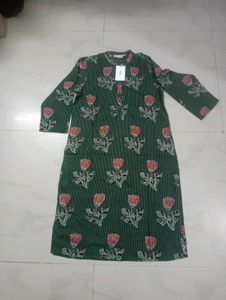 BOTTLE Green Brand New Kurti - S Size